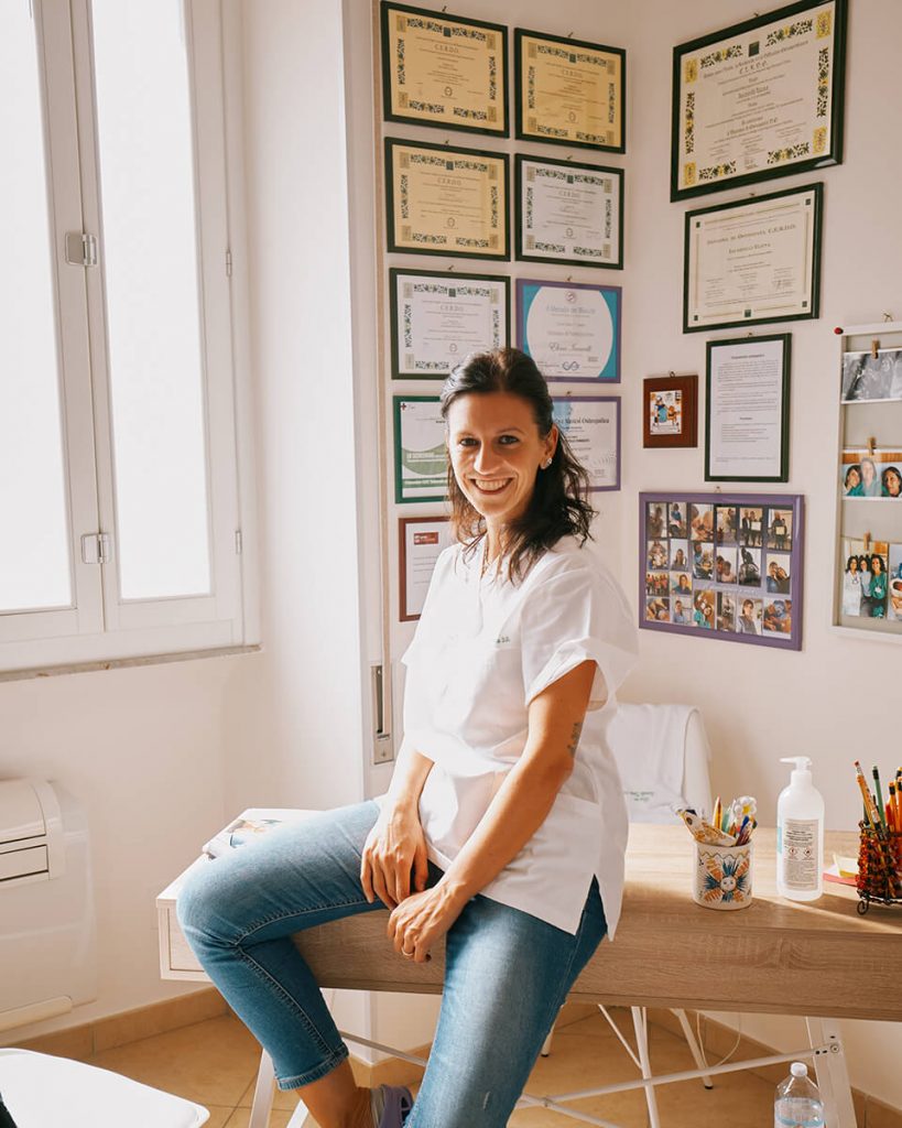 osteopata Elena Iacarelli in primo piano